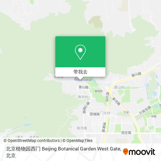 北京植物园西门 Beijing Botanical Garden West Gate地图