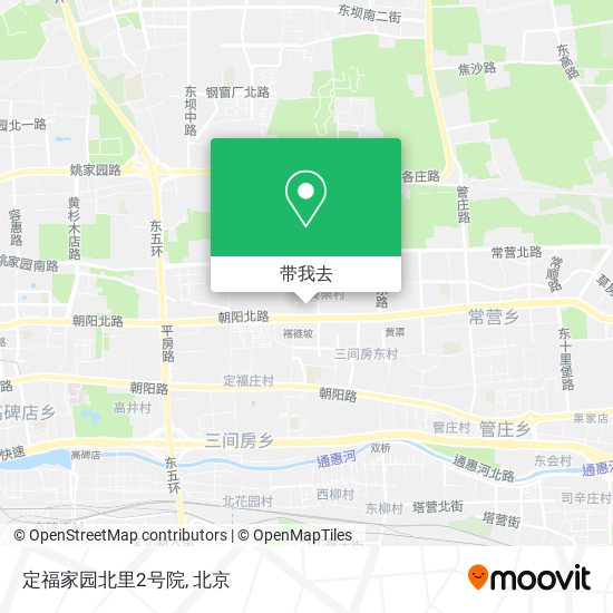 定福家园北里2号院地图