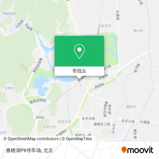 雁栖湖P6停车场地图