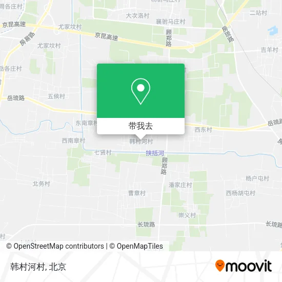 韩村河村地图