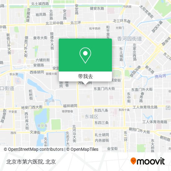 北京市第六医院地图