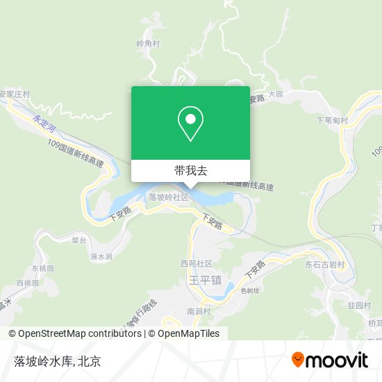 落坡岭水库地图