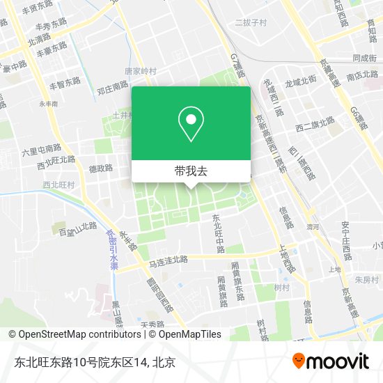 东北旺东路10号院东区14地图