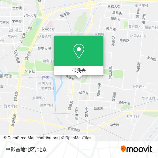 中影基地北区地图