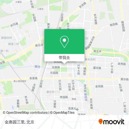金惠园三里地图