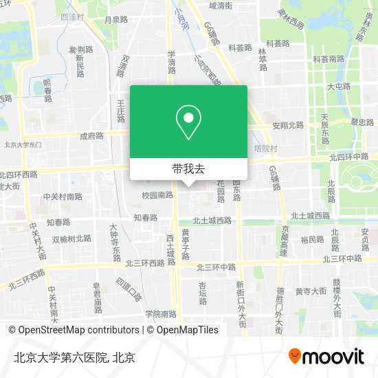 北京大学第六医院地图
