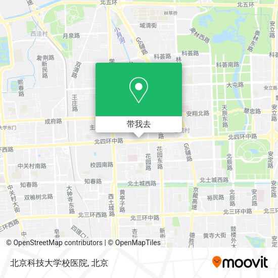 北京科技大学校医院地图