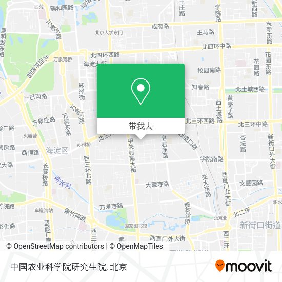 中国农业科学院研究生院地图