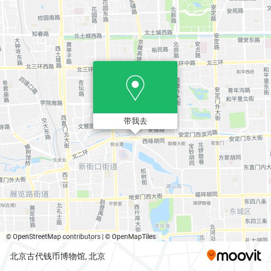 北京古代钱币博物馆地图