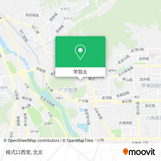 模式口西里地图