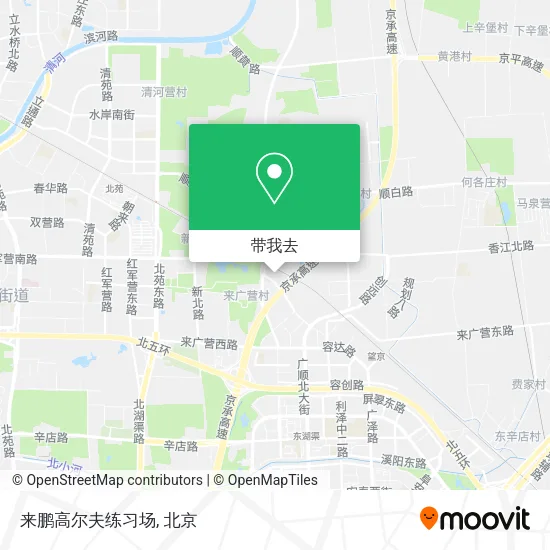 来鹏高尔夫练习场地图
