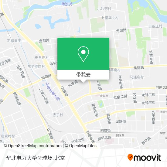 华北电力大学篮球场地图