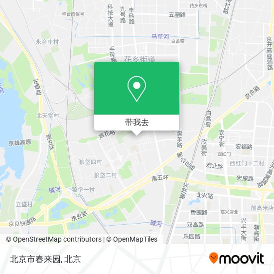 北京市春来园地图