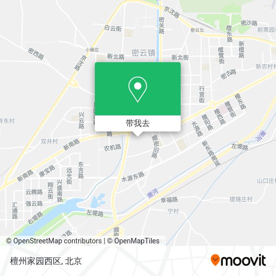 檀州家园西区地图