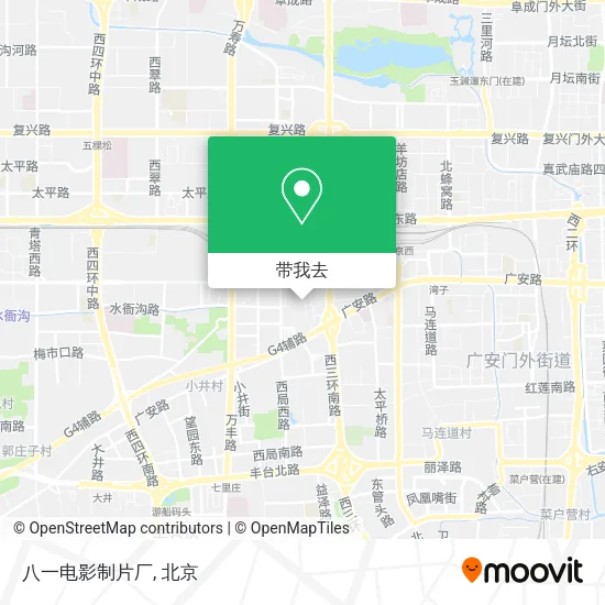 八一电影制片厂地图