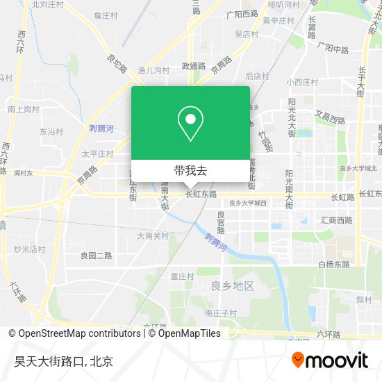 昊天大街路口地图