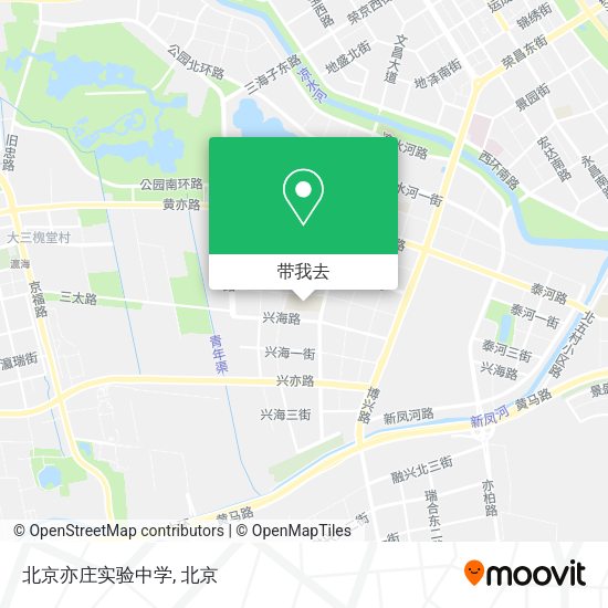 北京亦庄实验中学地图