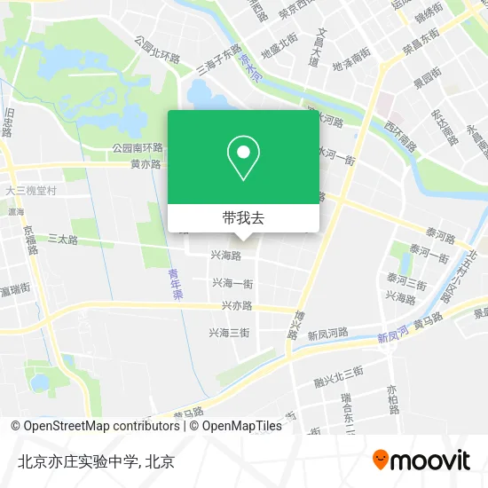 北京亦庄实验中学地图