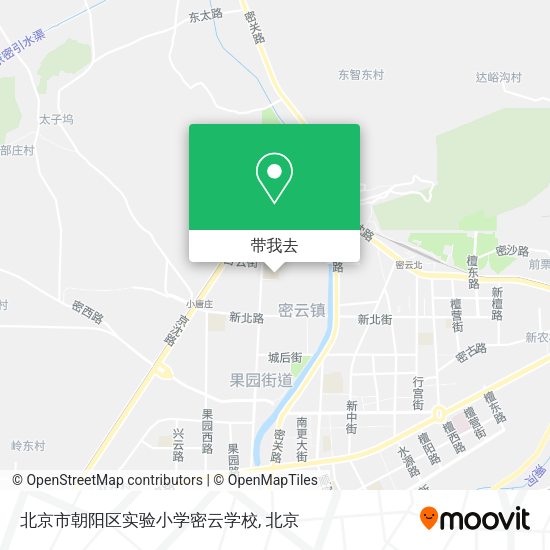 北京市朝阳区实验小学密云学校地图