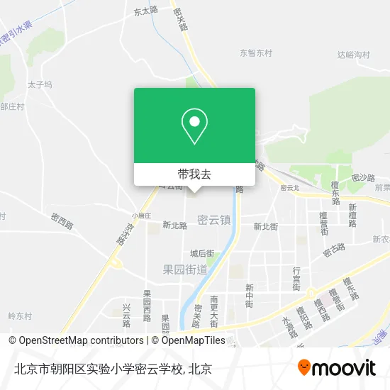 北京市朝阳区实验小学密云学校地图