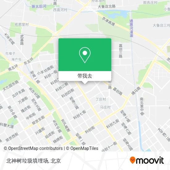 北神树垃圾填埋场地图
