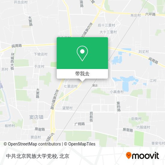 中共北京民族大学党校地图
