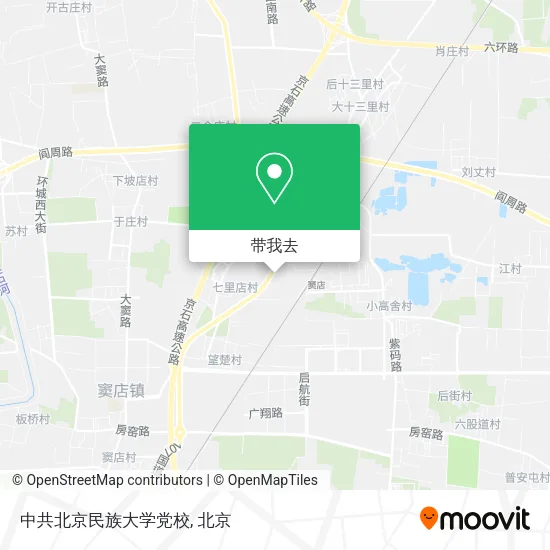 中共北京民族大学党校地图