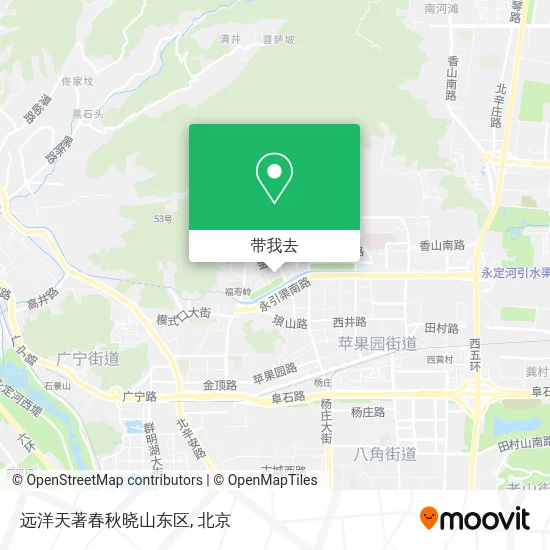 远洋天著春秋晓山东区地图