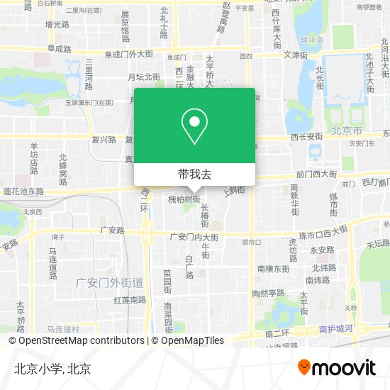 北京小学地图