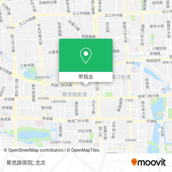 展览路医院地图