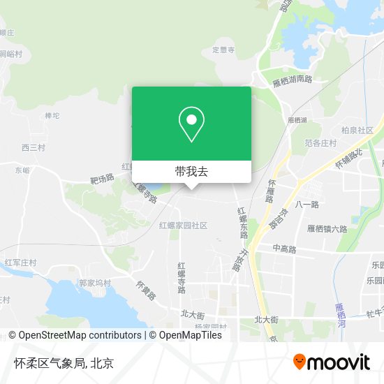 怀柔区气象局地图