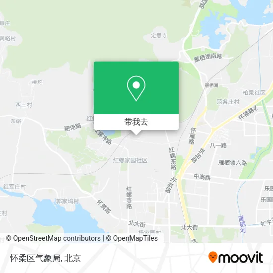怀柔区气象局地图
