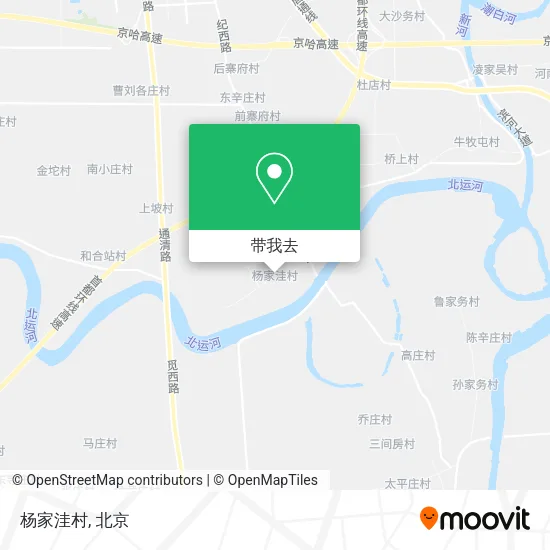 杨家洼村地图
