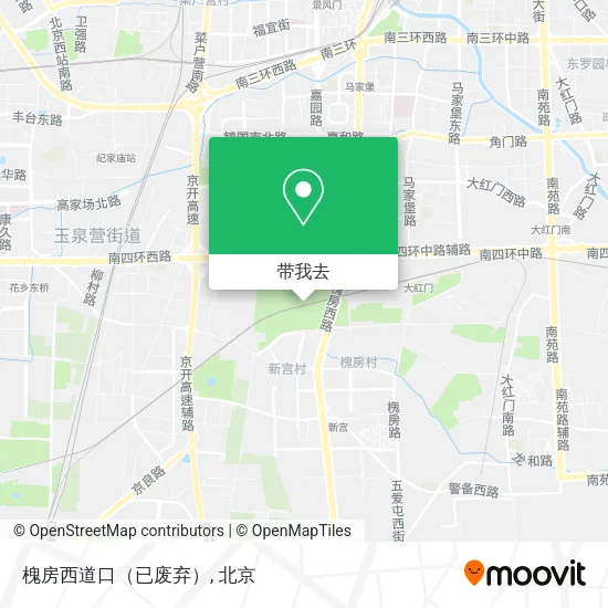 槐房西道口（已废弃）地图
