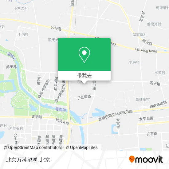北京万科望溪地图