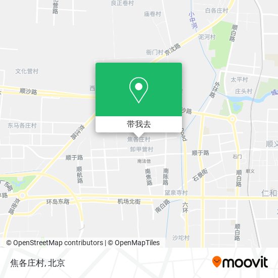 焦各庄村地图