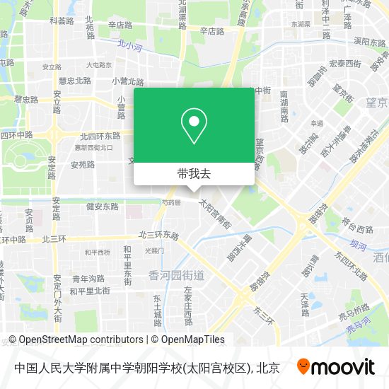 中国人民大学附属中学朝阳学校(太阳宫校区)地图