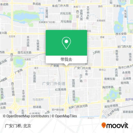 广安门桥地图