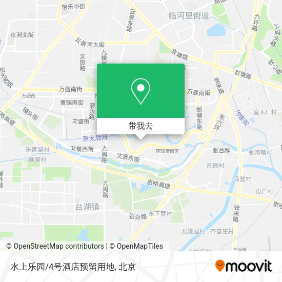 水上乐园/4号酒店预留用地地图