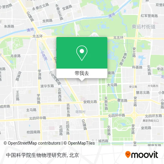 中国科学院生物物理研究所地图