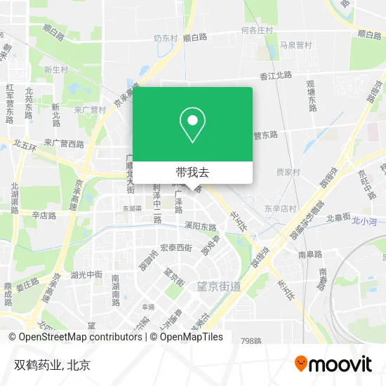 双鹤药业地图