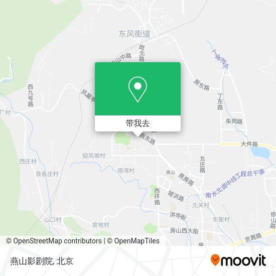 燕山影剧院地图