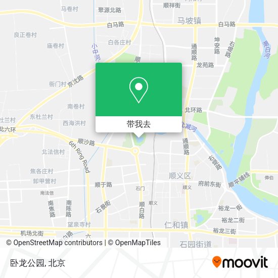 卧龙公园地图