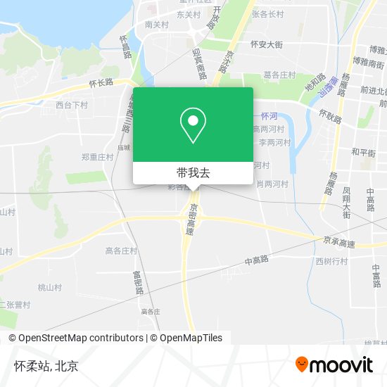 怀柔站地图