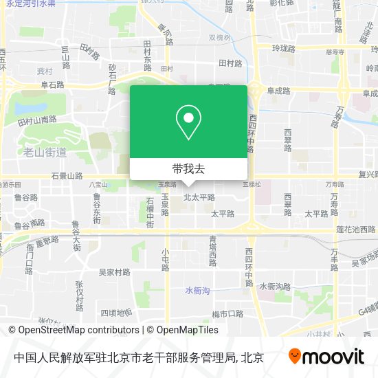 中国人民解放军驻北京市老干部服务管理局地图