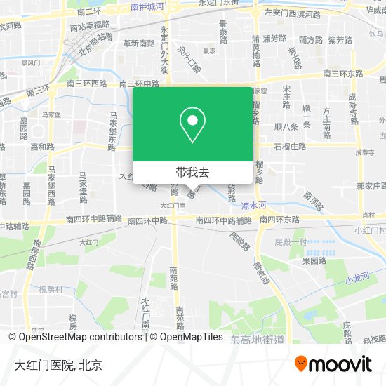 大红门医院地图