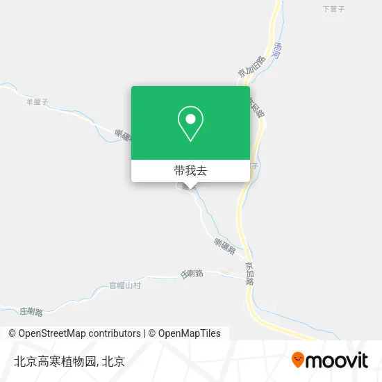 北京高寒植物园地图