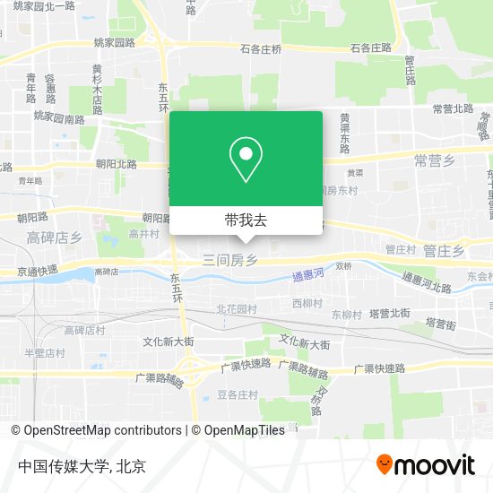 中国传媒大学地图