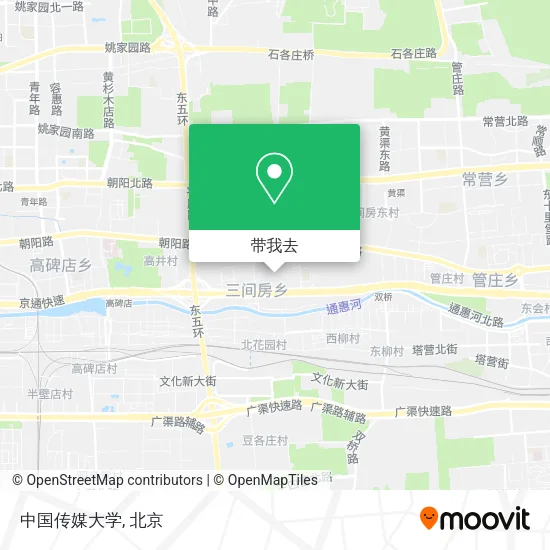 中国传媒大学地图