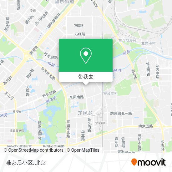 燕莎后小区地图